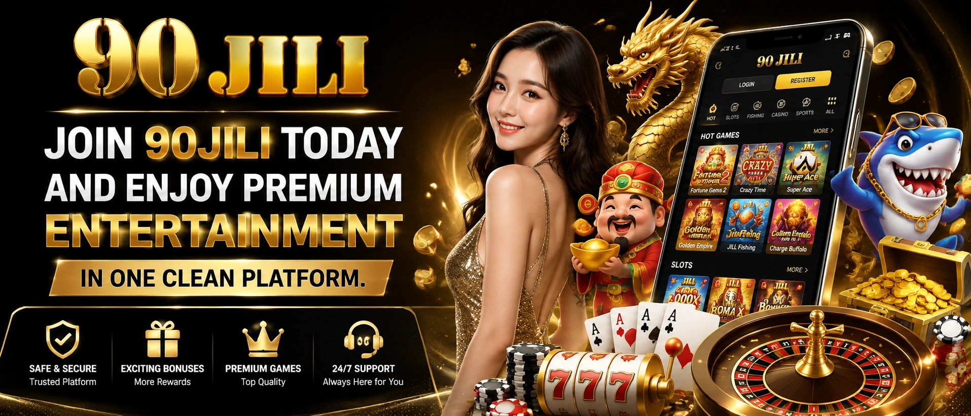 90JILI live casino category