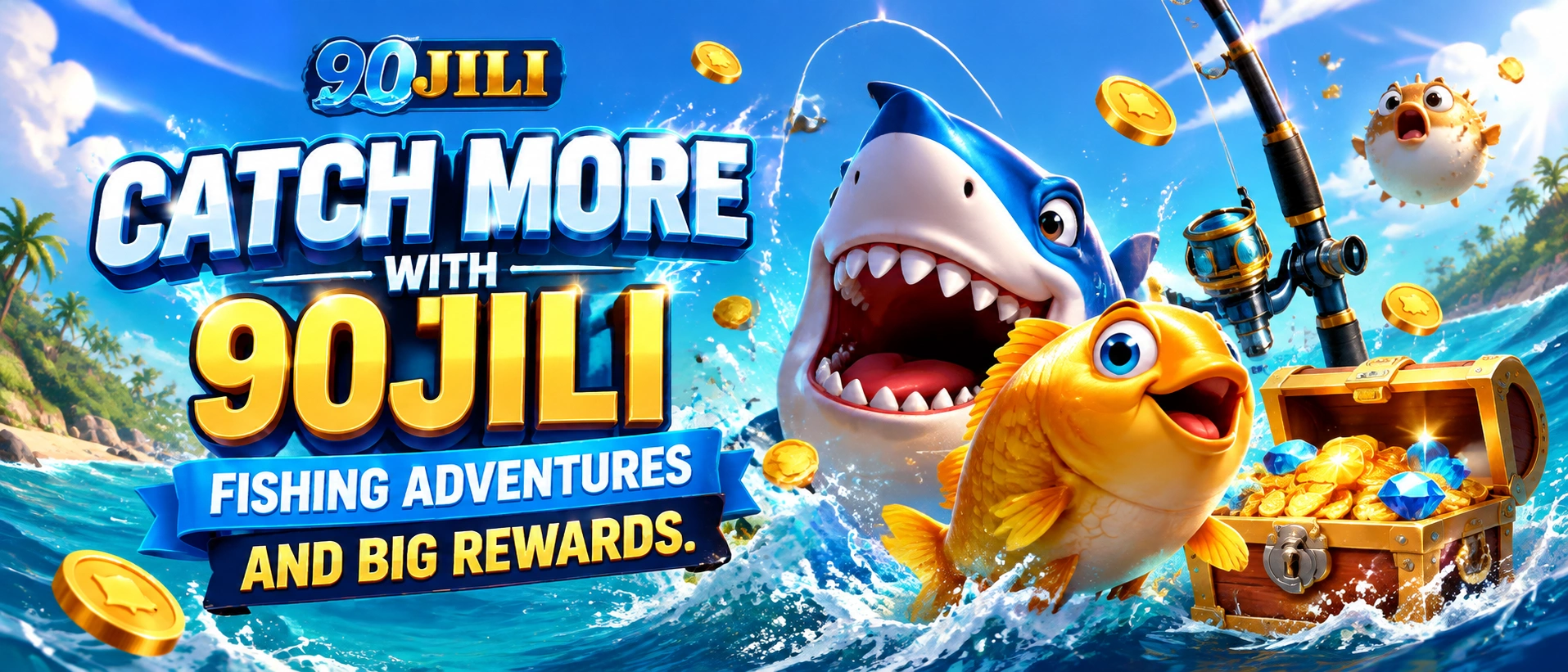 90JILI fishing game room visual 1