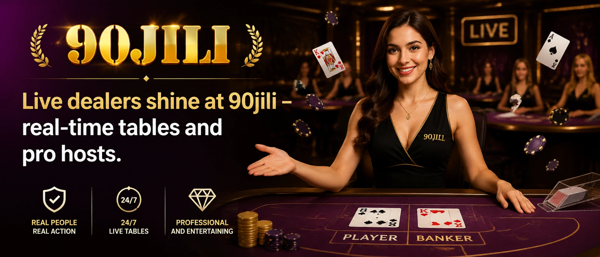 Live casino table preview