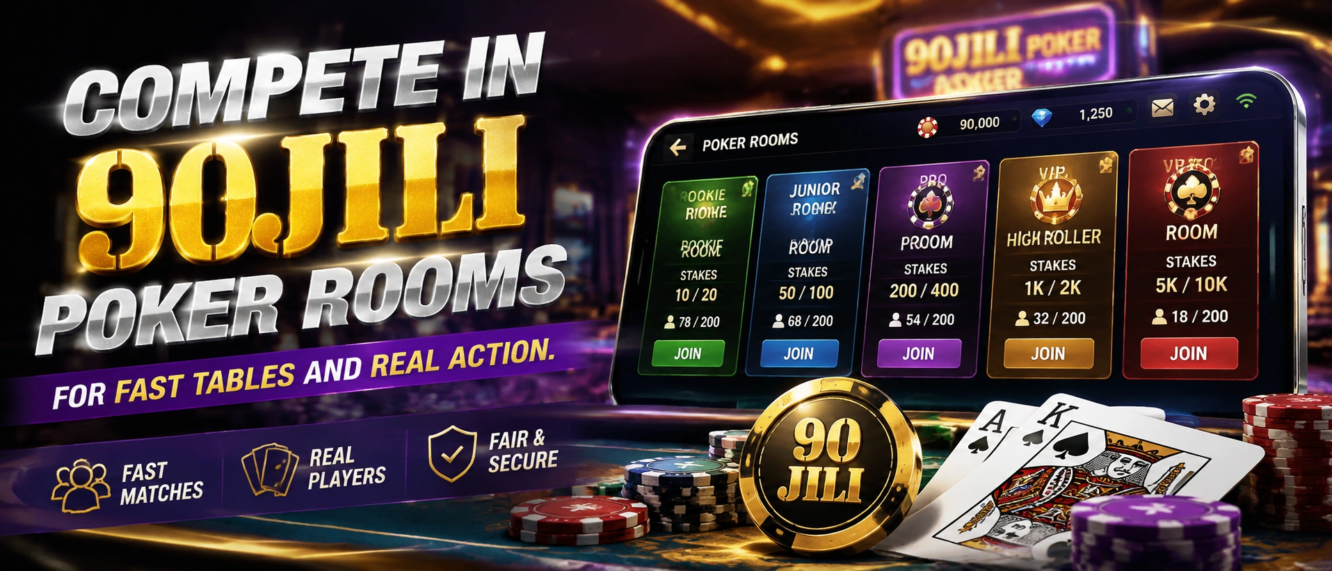 90JILI poker table scanning layout